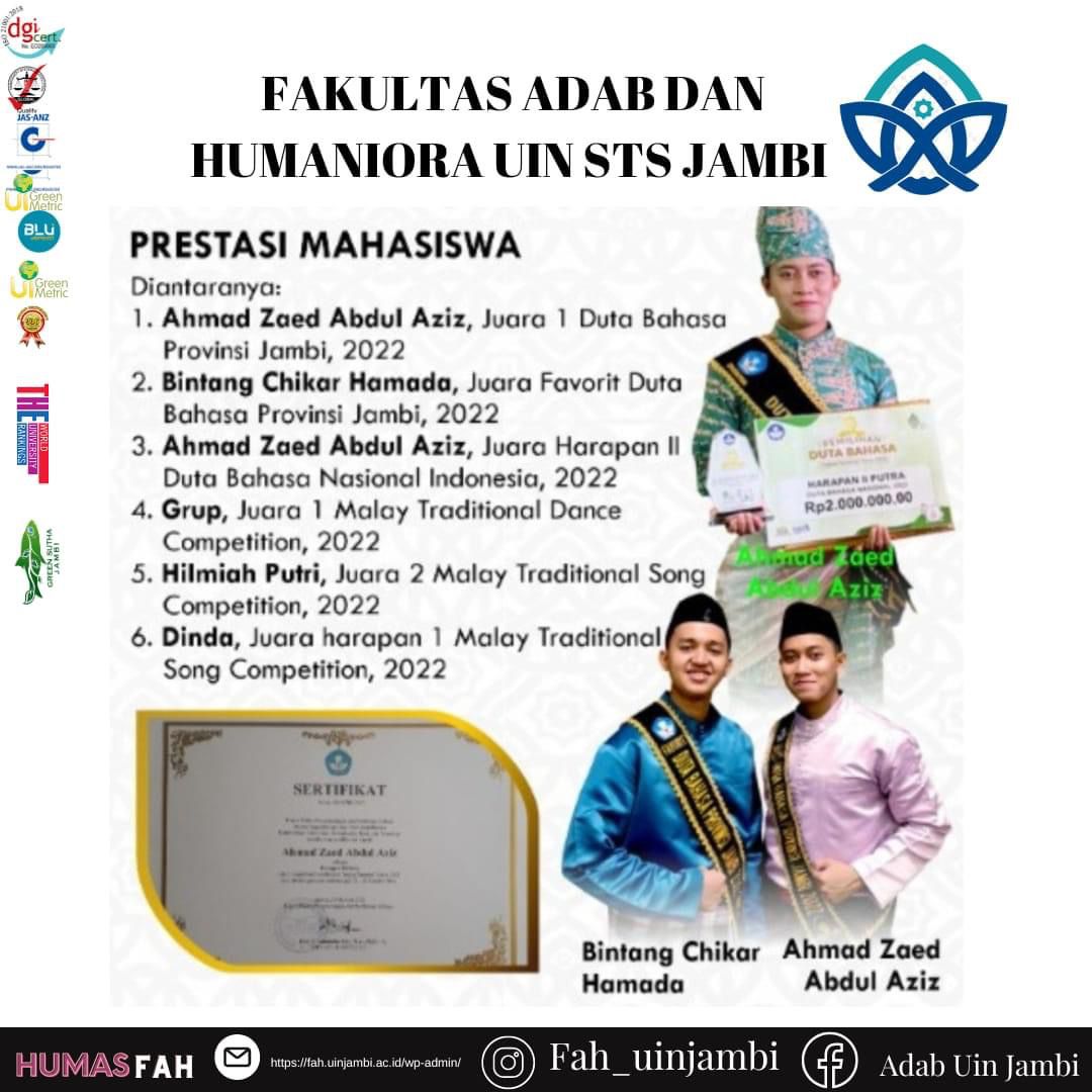 Mari Bergabung di Fakultas Adab dan Humaniora UIN STS JAMBI