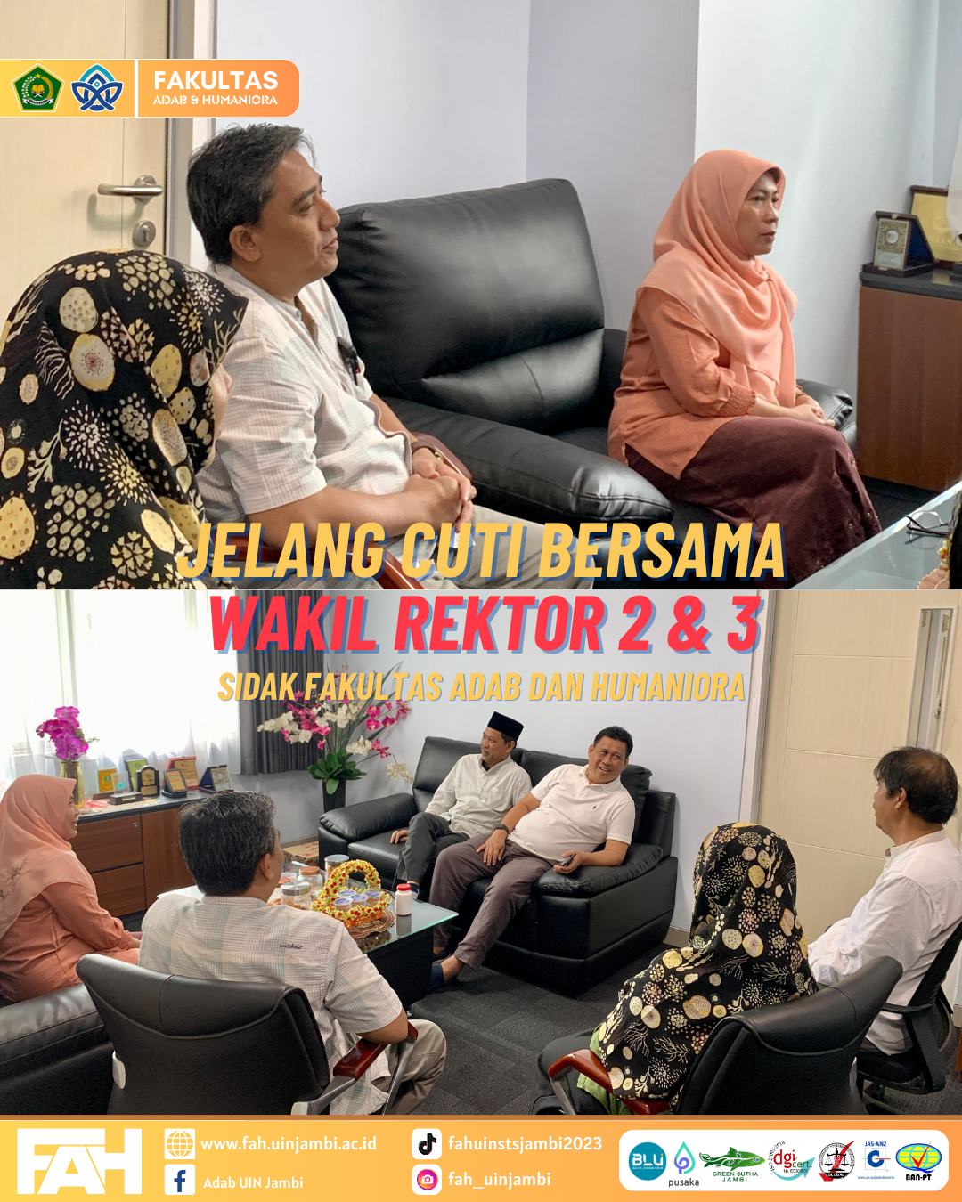 JELANG CUTI BERSAMA WR 2 DAN 3 SIDAK FAKULTAS ADAB DAN HUMANIORA