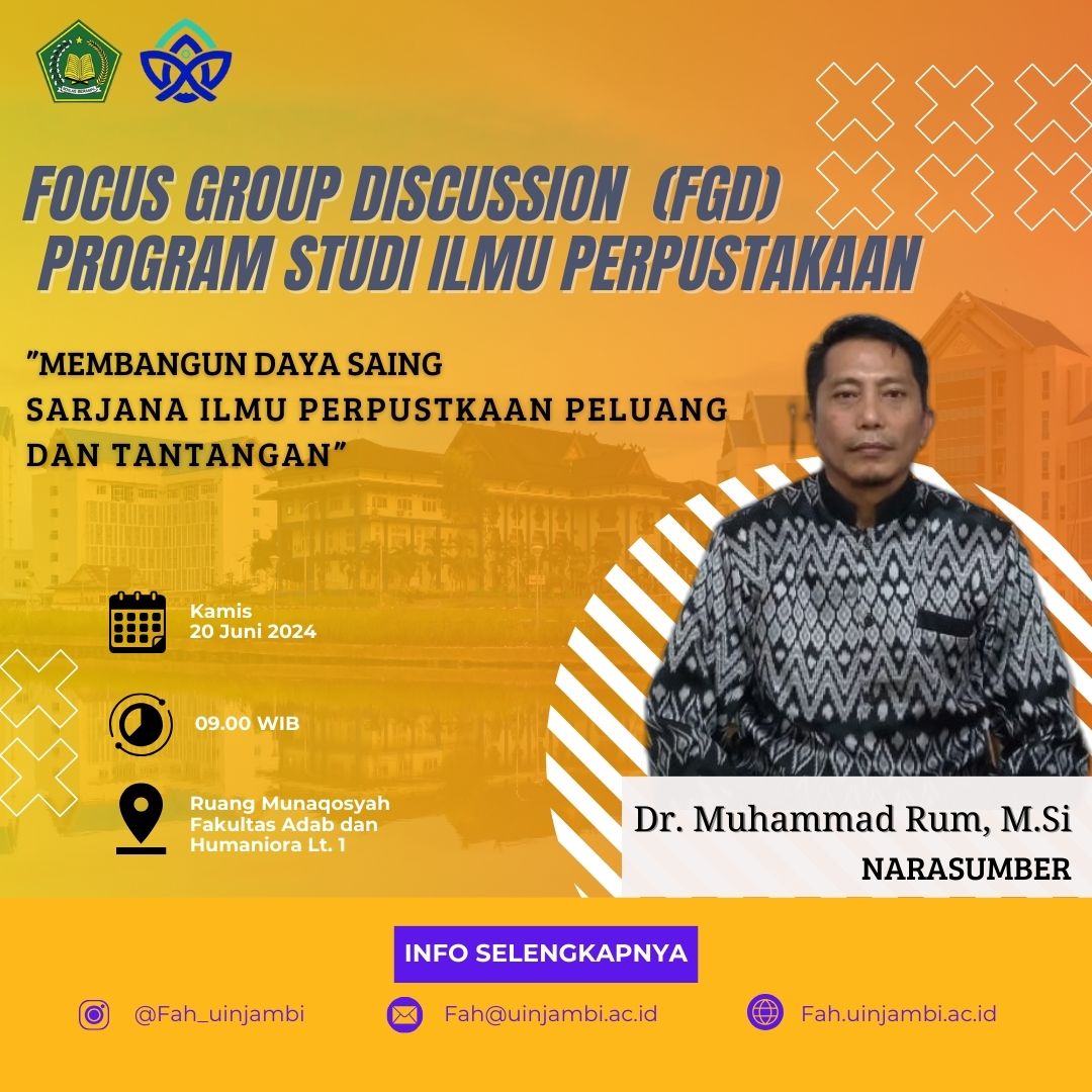 Prodi Ilmu Perpustakaan FAH mengadakan kegiatan FGD #4