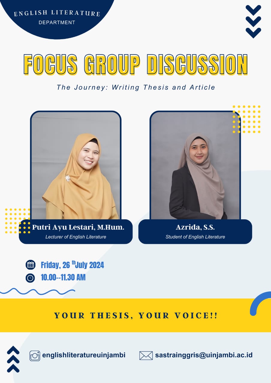 Prodi Sastra Inggris FAH mengadakan kegiatan FGD #5