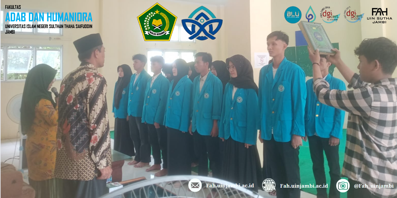Dekan FAH Resmi melantik Pengurus Harian SEMA Fakultas adab dan Humaniora Periode 2025-2026