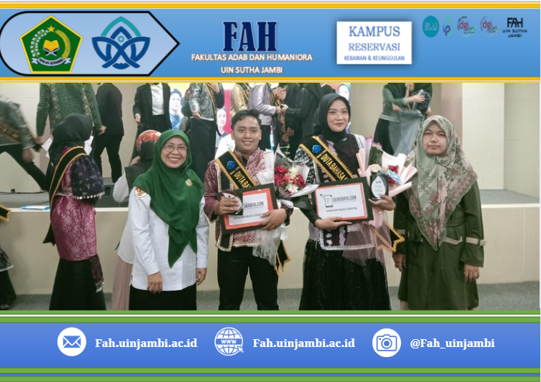 Mahasiswa Sastra Inggris Fakultas Adab dan Humaniora Raih Gelar Terbaik dalam Pemilihan Duta Bahasa UIN STS Jambi 2025