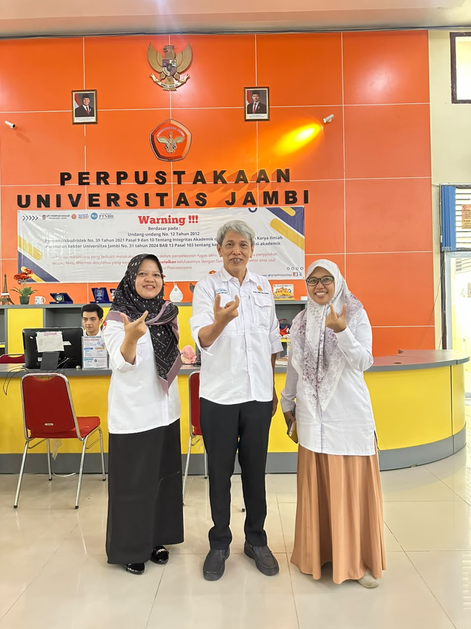 Study Visit Kepala Laboratorium dan Pustakawan Fakultas Adab dan Humaniora ke Perpustakaan Universitas Jambi