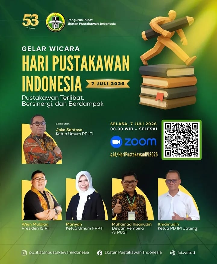 Pustakawan FAH UIN STS Jambi Ikuti Gelar Wicara Hari Pustakawan Indonesia 2026
