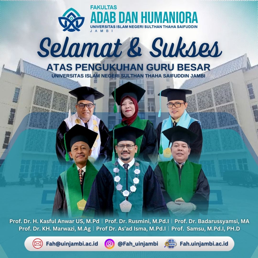 Enam Guru Besar UIN STS Jambi Resmi Dikukuhkan
