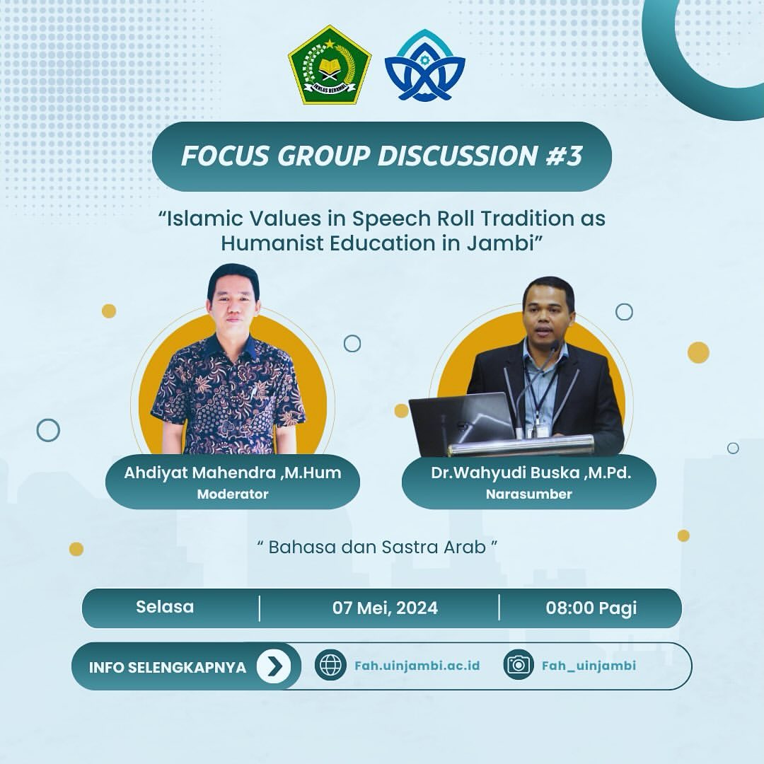 Prodi Bahasa dan Sastra Arab UIN Jambi mengadakan kegiatan FGD #3