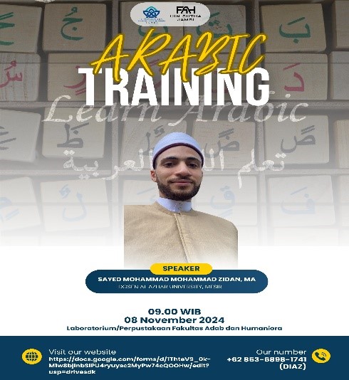 Laboratorium Fakultas Adab dan Humaniora Adakan Training on Public Speaking in Arabic Language